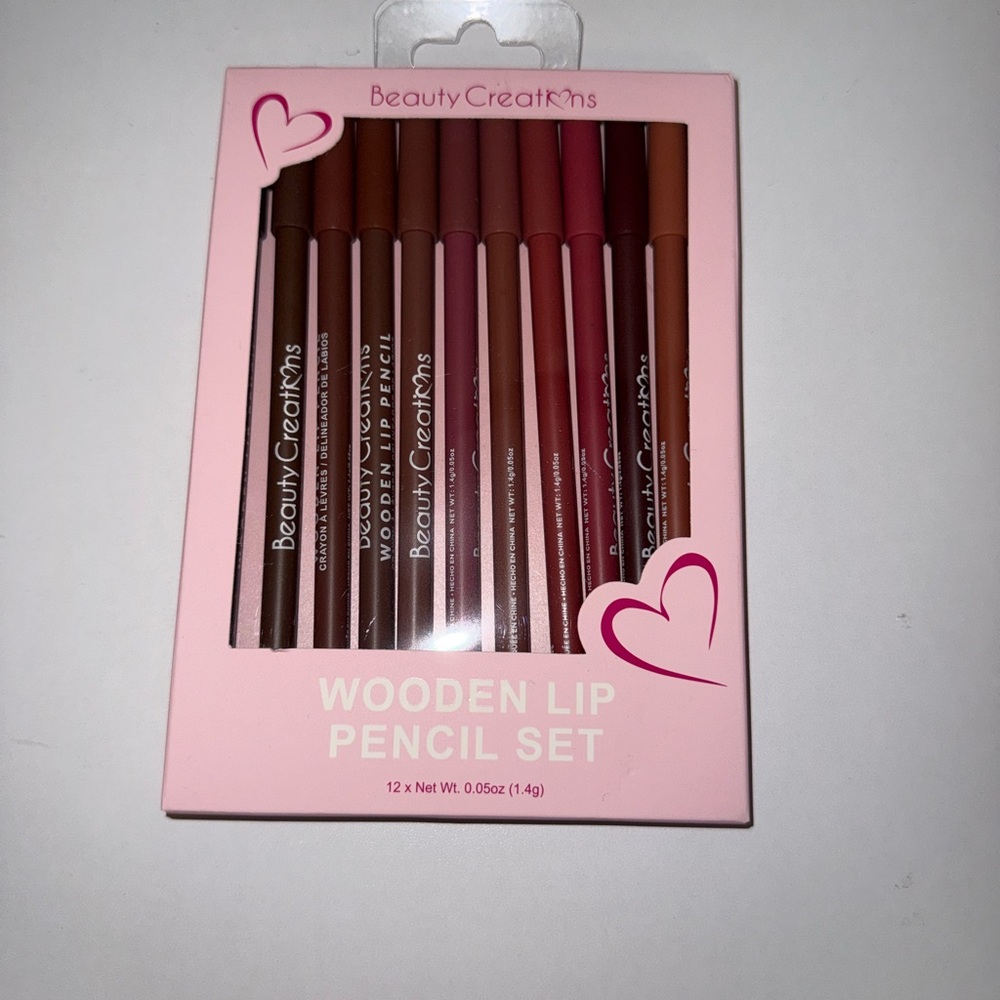 Beauty Creations Wooden Lip Pencil Set - Brown and Pink Shades